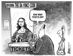 THE DA VINCI CODE TICKET BOOTH by Manny Francisco