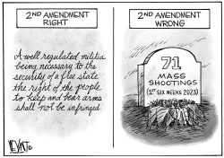 SECOND AMENDMENT WRONG by Christopher Weyant