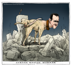 SYRIAN RESCUE WORKER by Joep Bertrams