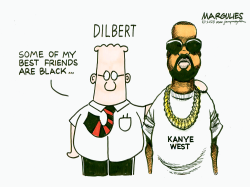 DILBERT CANCELED FOR CARTOONIST'S RACISM by Jimmy Margulies