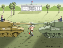 ABRAMS AND LEOPARD by Marian Kamensky