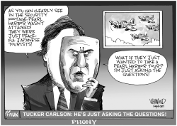 TUCKER CARLSON'S LIES by Dave Whamond