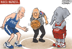 MARCH MADNESS, BIDEN AND THE BUDGET  by Jeff Koterba