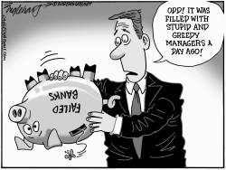 FAILED BANKS by Bob Englehart