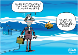 BANKS UNDER WATER by Dave Whamond