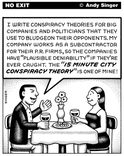 CONSPIRACY THEORY WRITERS by Andy Singer