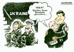 PUTIN AND XI MEETING by Jimmy Margulies