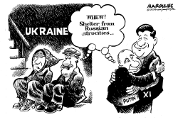 PUTIN AND XI MEETING by Jimmy Margulies