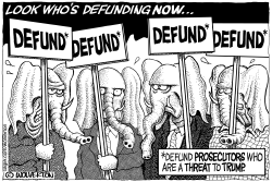 LOOK WHOS DEFUNDING NOW by Monte Wolverton