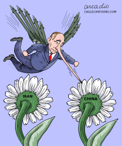 PUTIN AND HIS FRIENDS. by Arcadio Esquivel