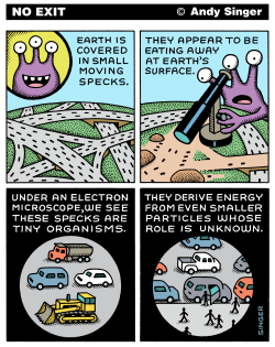 ALIENS LOOK AT CARS by Andy Singer