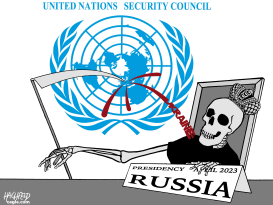 RUSSIA LEADS UNSC IN APRIL by Rainer Hachfeld