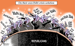 REPUBLICANS ON DEBT CRISIS by Paresh Nath
