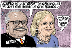 CLARENCE THOMAS EXCUSES by Monte Wolverton