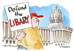 DEFUND THE LIBARY by Pat Byrnes