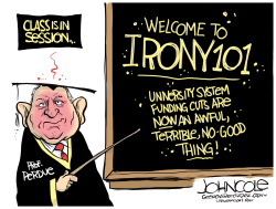 GEORGIA SONNY PERDUE AND UNIVERSITY BUDGET CUTS by John Cole