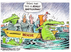 FT LAUDERDALE FLOODING by Dave Granlund
