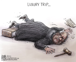 JUSTICE CLARENCE THOMAS by Adam Zyglis
