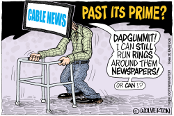 CABLE NEWS PAST ITS PRIME by Monte Wolverton