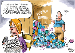 TUPPERWARE COLLAPSE by Dave Whamond