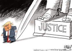 JUSTICE FOR TRUMP by Pat Bagley