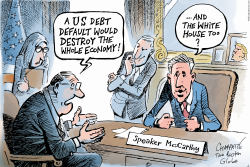 THE REPUBLICANS AND THE DEBT LIMIT by Patrick Chappatte