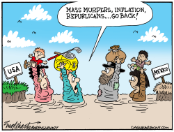 SOUTHERN BORDER IMMIGRATION by Bob Englehart