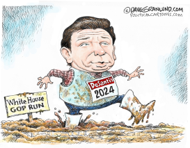 DESANTIS 2024 WHITE HOUSE RUN by Dave Granlund