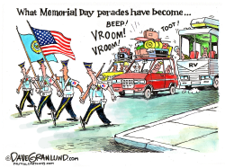 MEMORIAL DAY PARADES TODAY by Dave Granlund