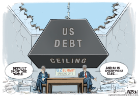 EVERYTHING OFF THE TABLE AT DEBT DEFAULT TALKS by R.J. Matson