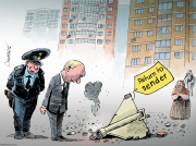 DRONE ATTACKS ON MOSCOW by Patrick Chappatte