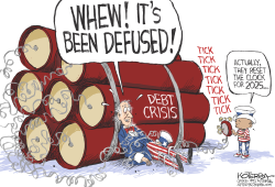 DEBT CRISIS DEFUSED by Jeff Koterba