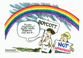 UPSET WITH DISPLAY OF RAINBOW by Jimmy Margulies