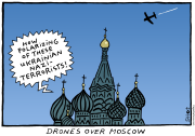 DRONES OVER MOSCOW by Schot
