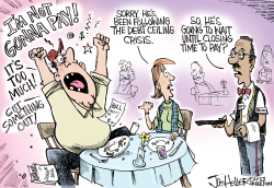 DEBT CEILING PAY by Joe Heller