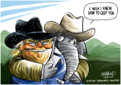 GOP CAN'T QUIT TRUMP by Dave Whamond