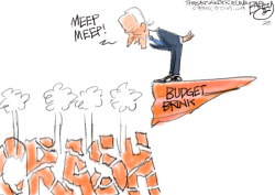 BUDGET CLIFF by Pat Bagley