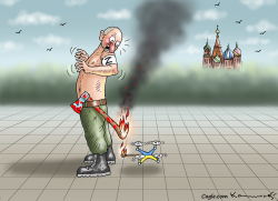DRONE ATTACK IN MOSCOW by Marian Kamensky