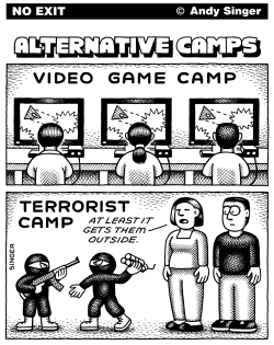 ALTERNATIVE CAMPS by Andy Singer