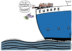 BOAT REFUGEE DEATHS IN EUROPE by Schot