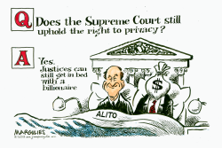 JUSTICE ALITO ACCEPTS FREE TRAVEL FROM BILLIONAIRE by Jimmy Margulies