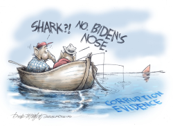 BIDEN'S NOSE ABOVE WATER by Dick Wright