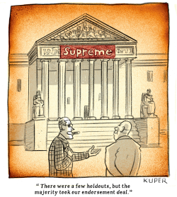 SUPREME COURT FOR SALE by Peter Kuper