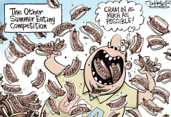EATING COMPETITION by Joe Heller