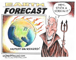 EARTH RECORD HOT TEMP  by Dave Granlund