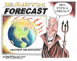 EARTH RECORD HIGH TEMP by Dave Granlund