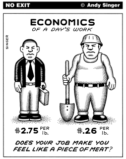ECONOMICS OF A DAYS WORK by Andy Singer