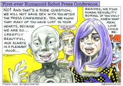 FIRST HUMANOID ROBOT PRESS CONFERENCE by Taylor Jones