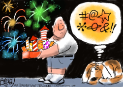 DOGS ON THE 4TH by Pat Bagley