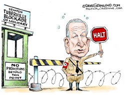 TUBERVILLE VS MILITARY by Dave Granlund